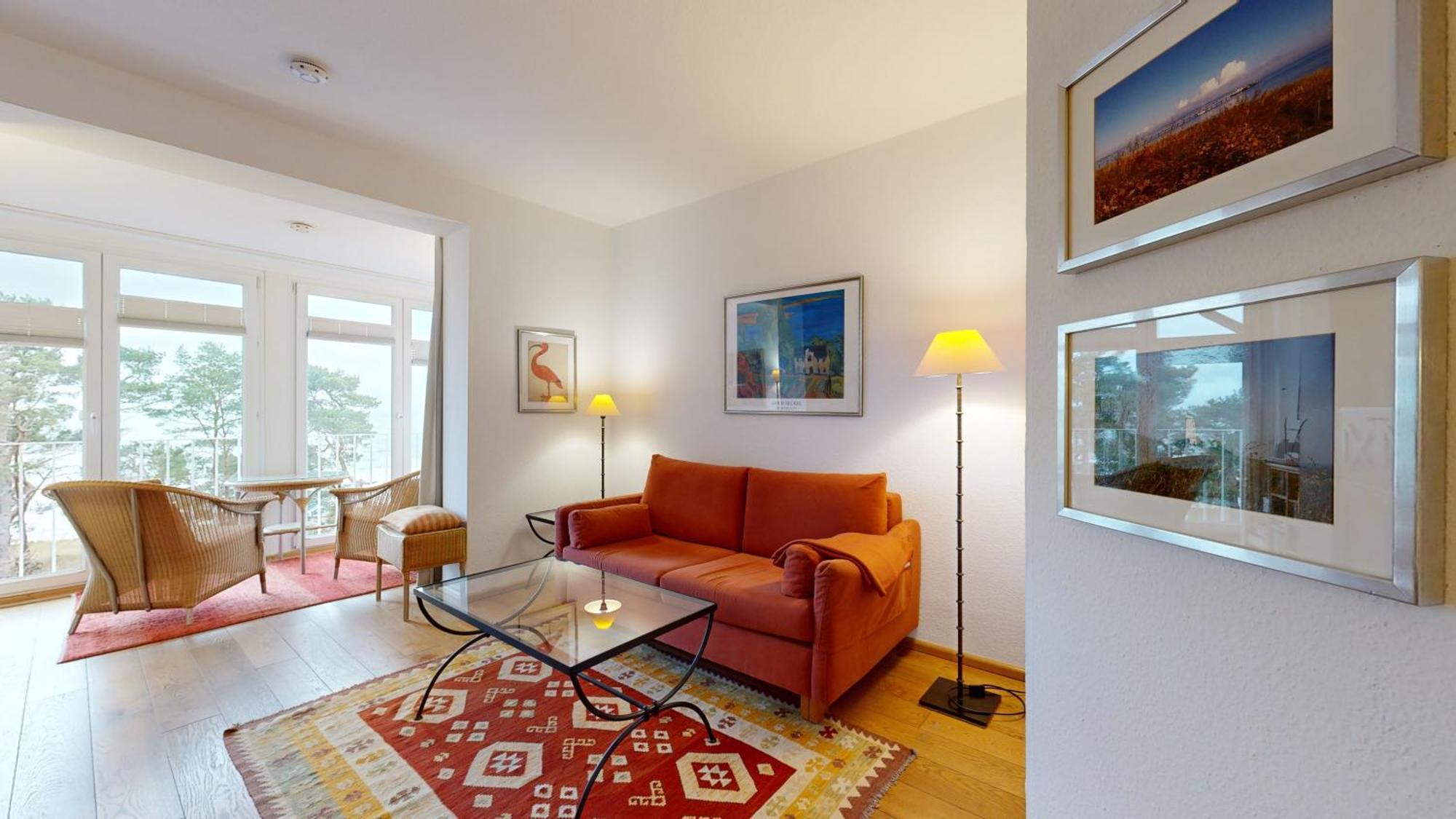 Fewo Direkt Am Strand Mit Meerblick Und Suedbalkon, Villa Freia 27, Binz Εξωτερικό φωτογραφία